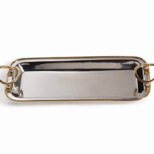 Polished Nickel & Gold Precious Long Trays