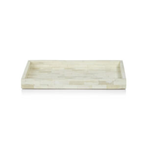 White Bone Inlay Tray