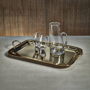 Gold Rectangular Serving Tray