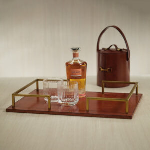 Leather Bar Tray