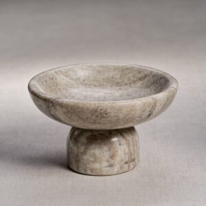 Footed Marble Bowl