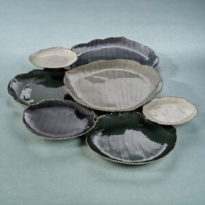Enameled Seven Section Serving Tray