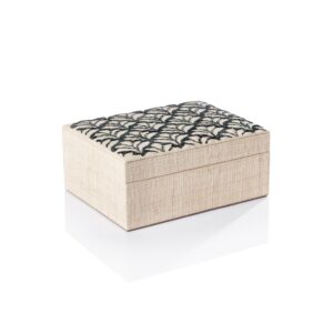Petals Natural Fiber Raffia Storage Box